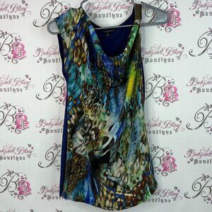CYC tank top draping style animal print Vibrant Multicolor Abstract Tank Top